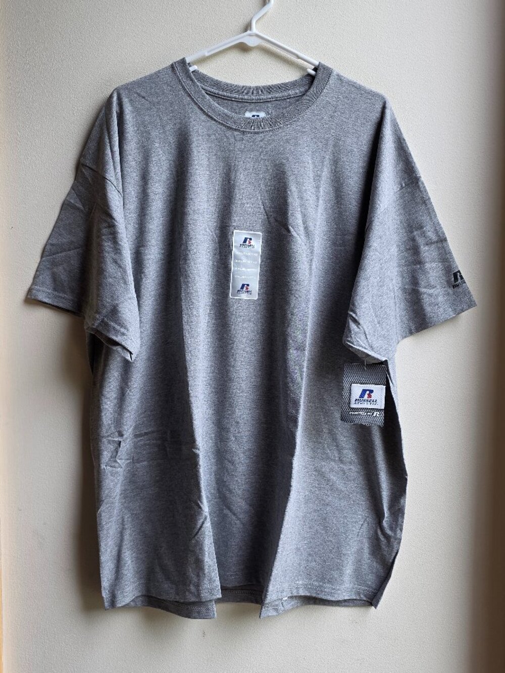 NWT Russell Athletic Plain Gray T-Shirt Big & Tall Size XXL